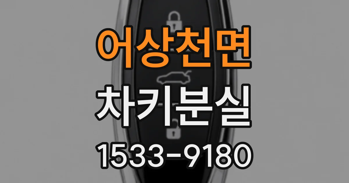 어상천면 차키분실