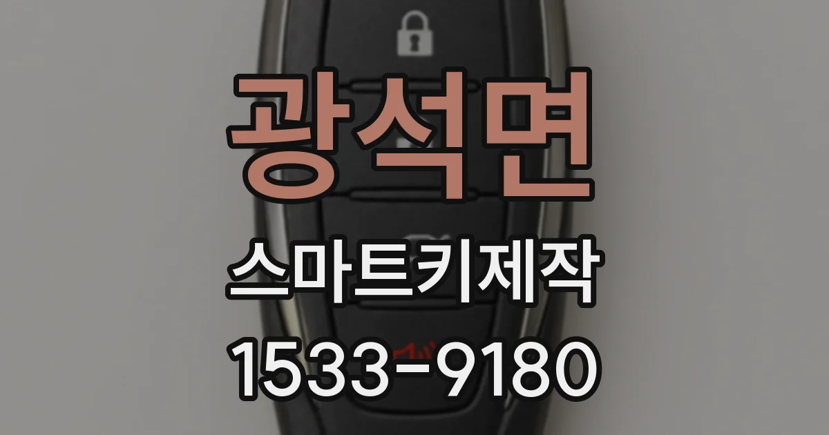 광석면 스마트키제작