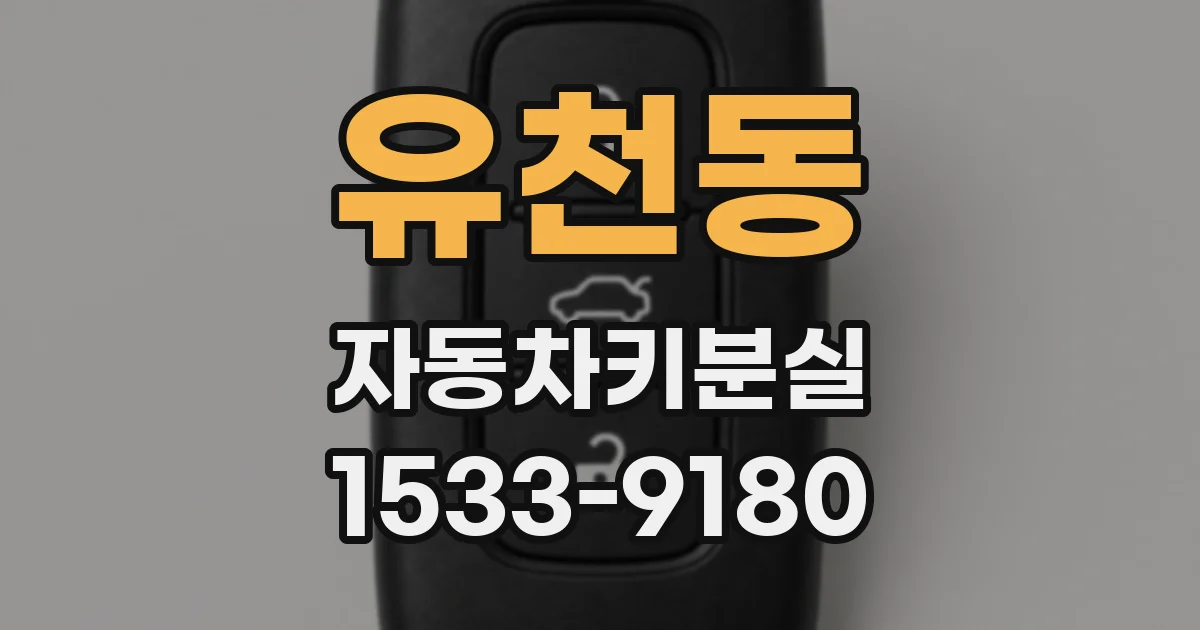 유천동 자동차키분실