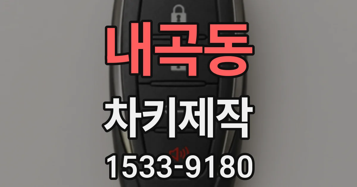내곡동 차키제작