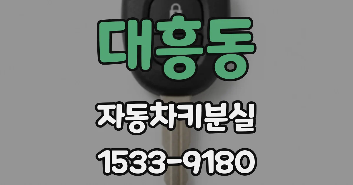 대흥동 자동차키분실