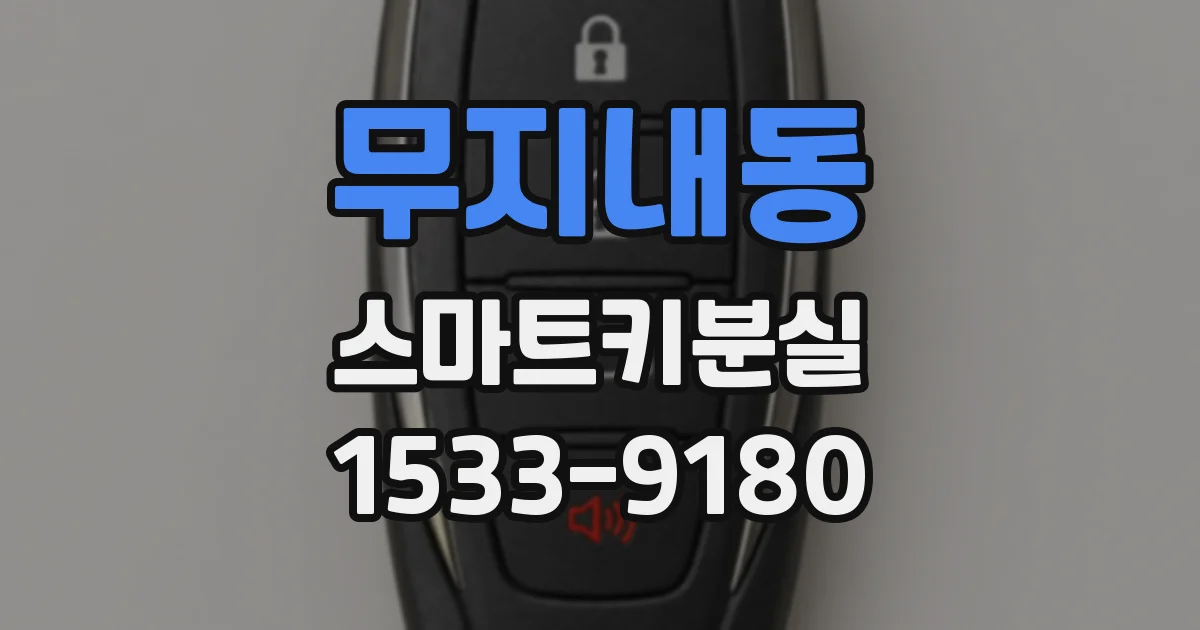 무지내동 스마트키분실