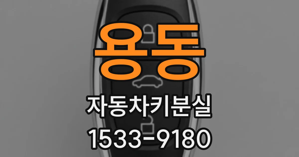 용동 자동차키분실
