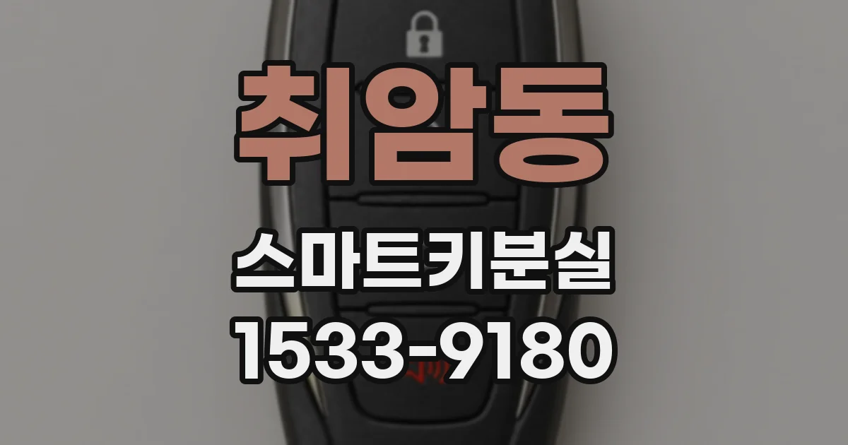 취암동 스마트키분실
