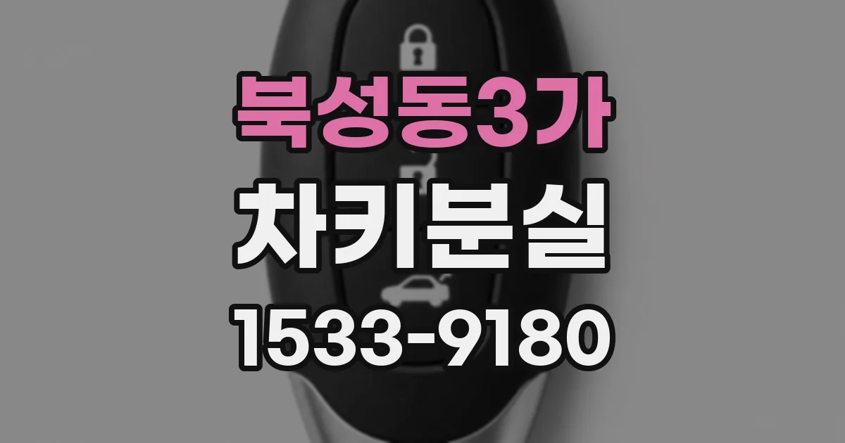 북성동3가 차키분실