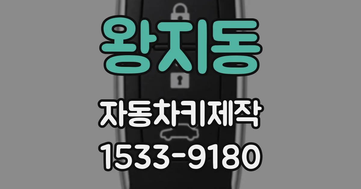 왕지동 자동차키제작