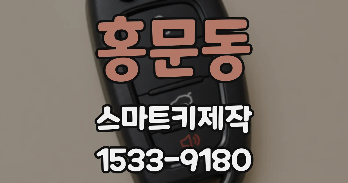 홍문동 스마트키제작