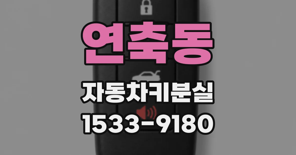 연축동 자동차키분실