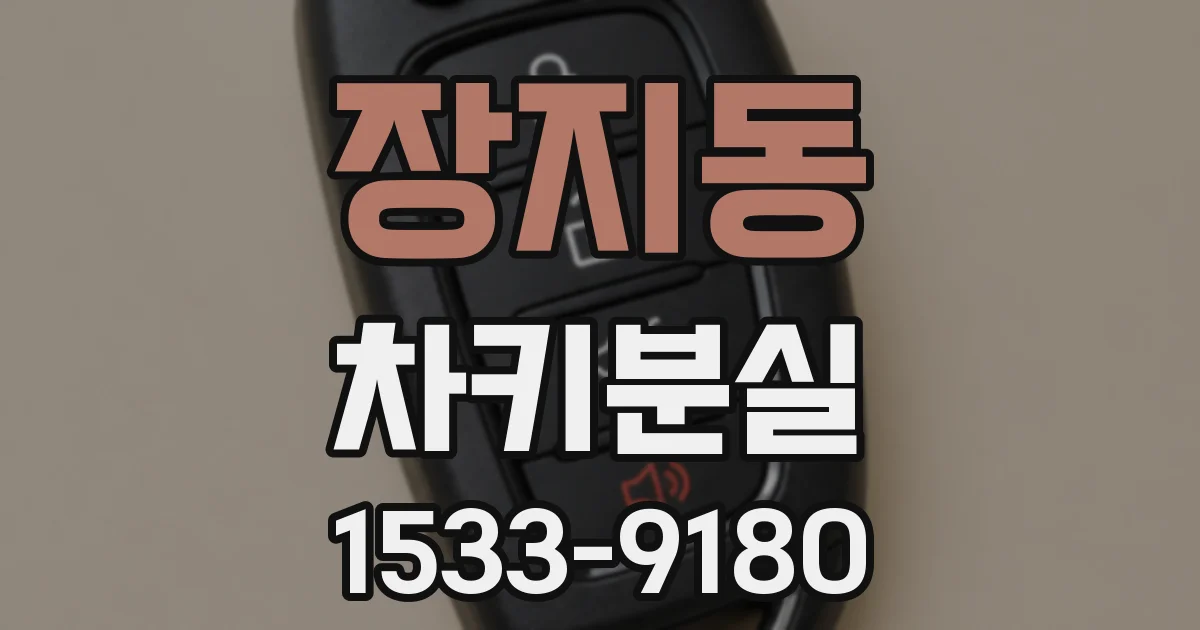 장지동 차키분실