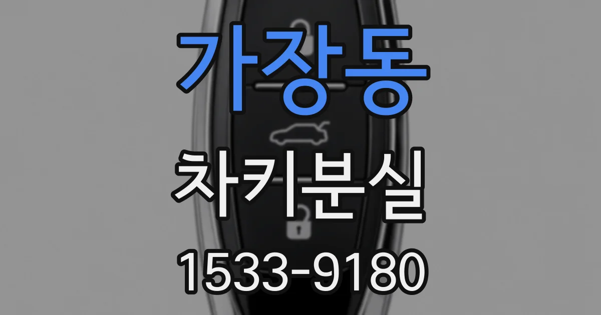 가장동 차키분실