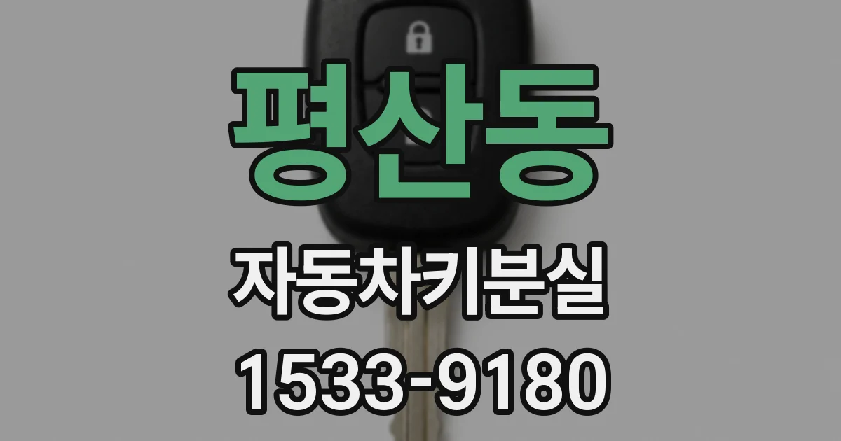 평산동 자동차키분실