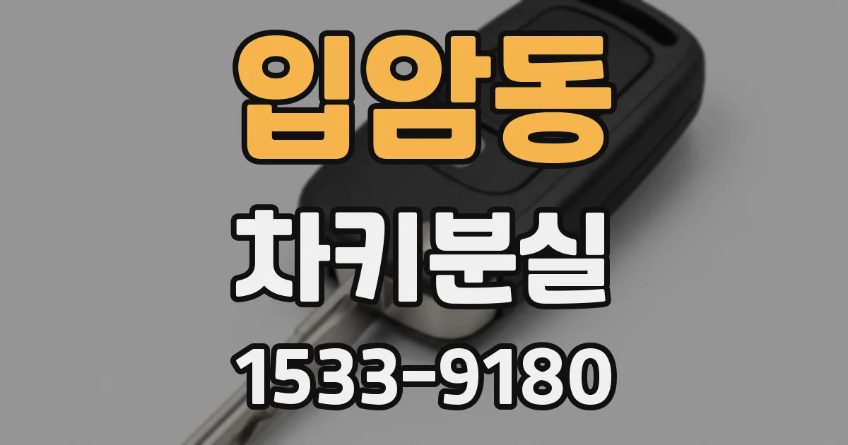 입암동 차키분실