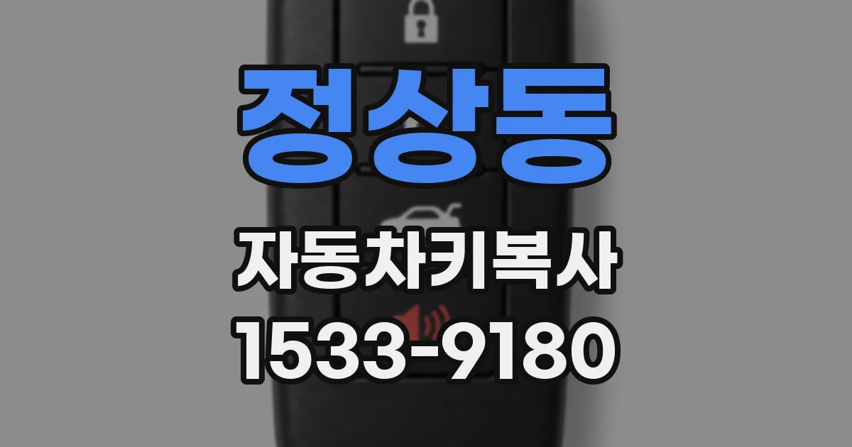 정상동 자동차키복사
