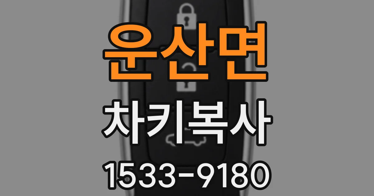 운산면 차키복사