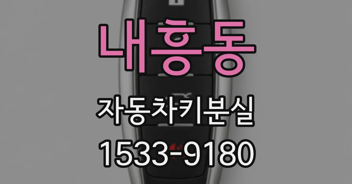 내흥동 자동차키분실