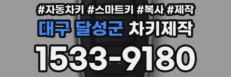 대구 달성군 차키제작