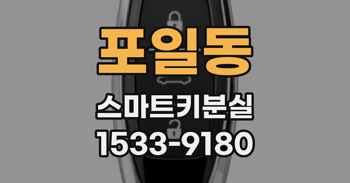 포일동 스마트키분실