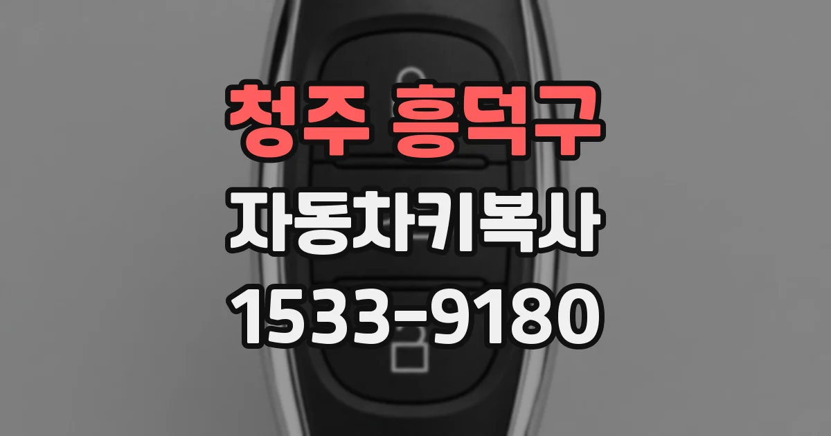 청주 흥덕구 자동차키복사