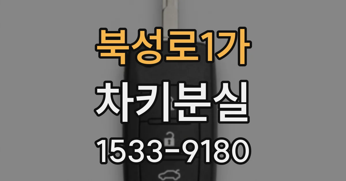 북성로1가 차키분실