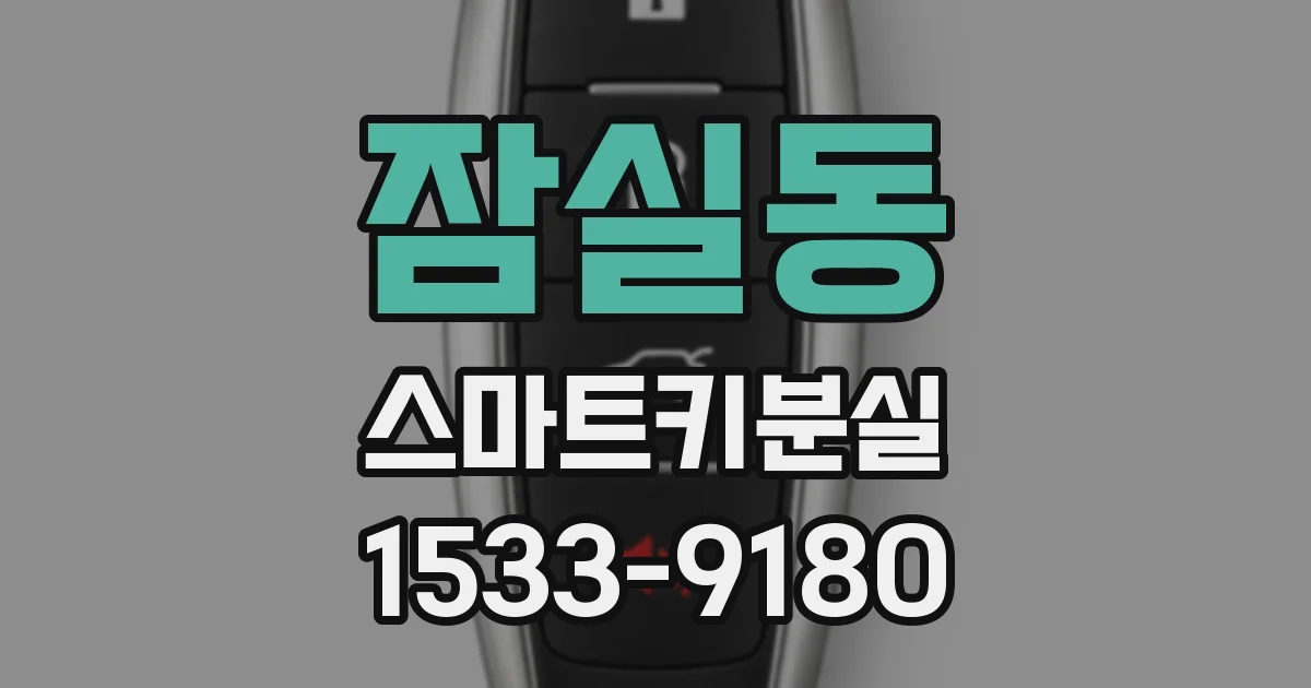 잠실동 스마트키분실