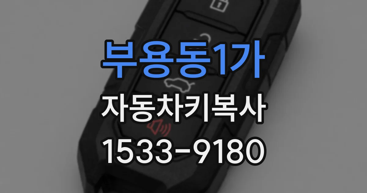 부용동1가 자동차키복사