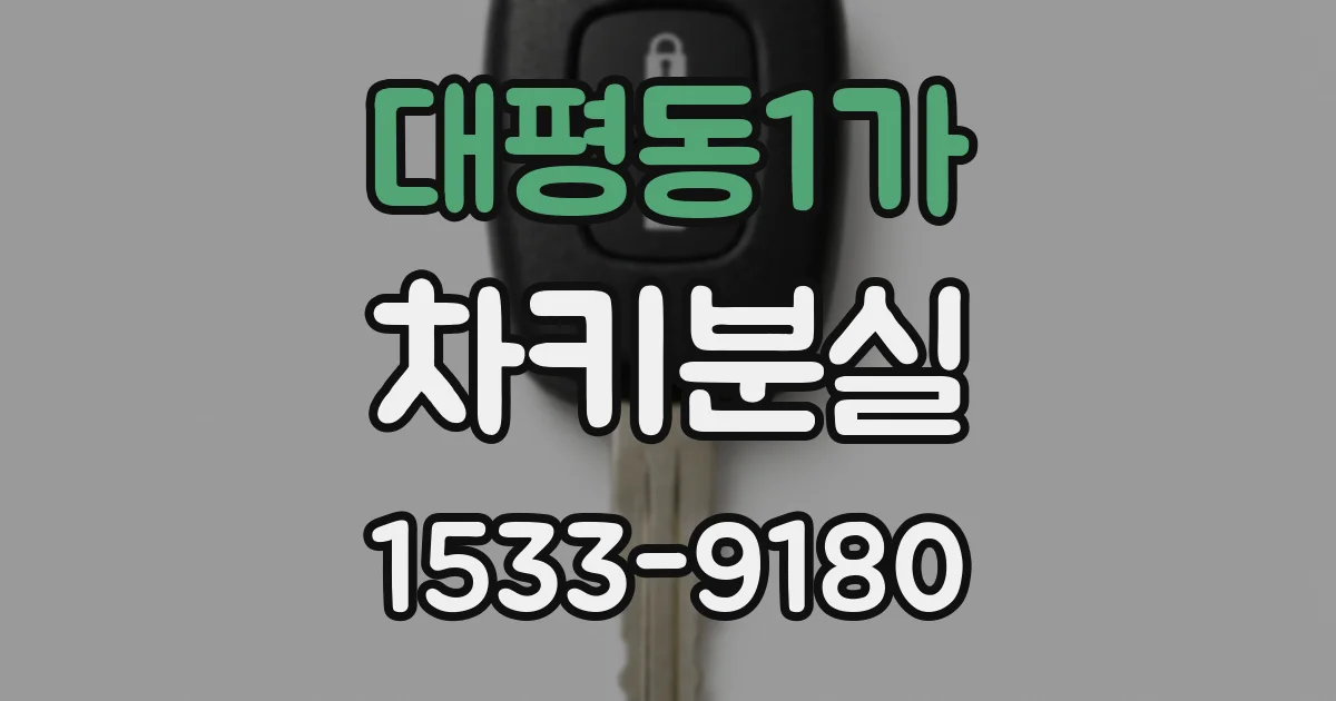 대평동1가 차키분실