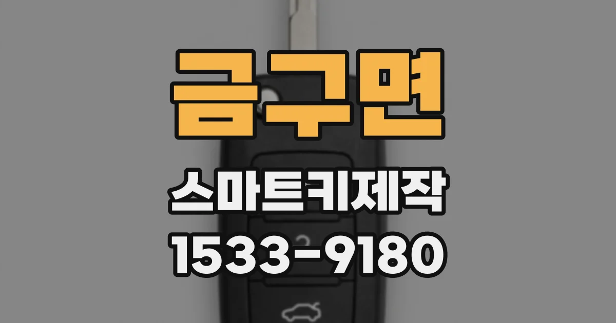 금구면 스마트키제작