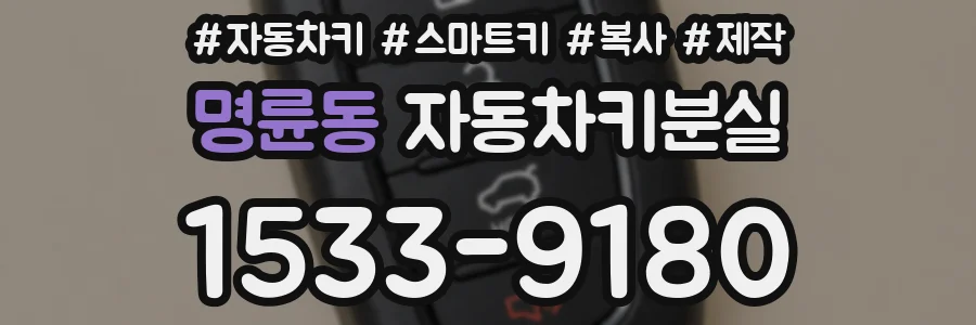명륜동 자동차키분실