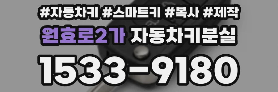 원효로2가 자동차키분실