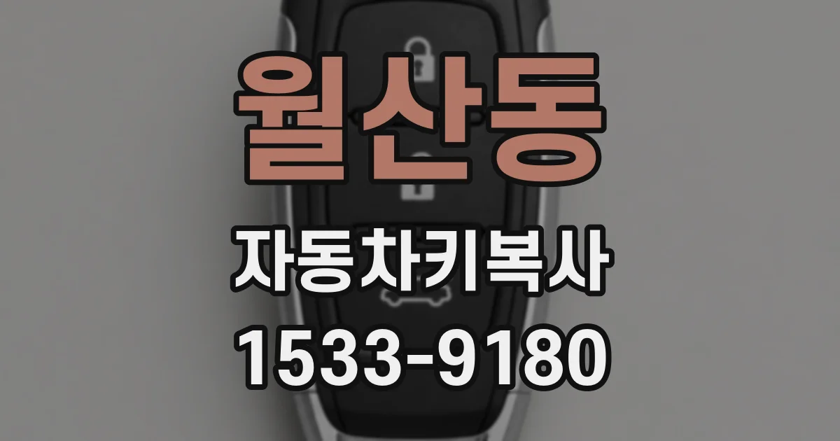 월산동 자동차키복사