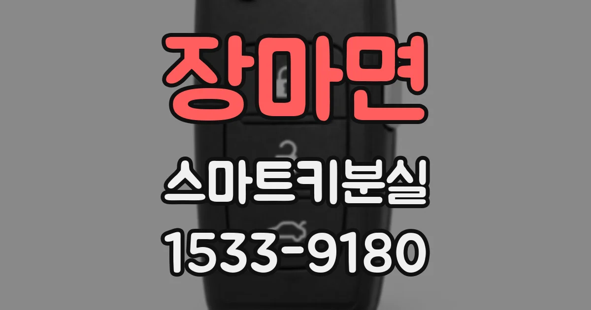 장마면 스마트키분실