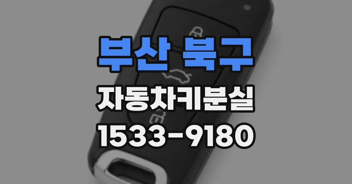 부산 북구 자동차키분실