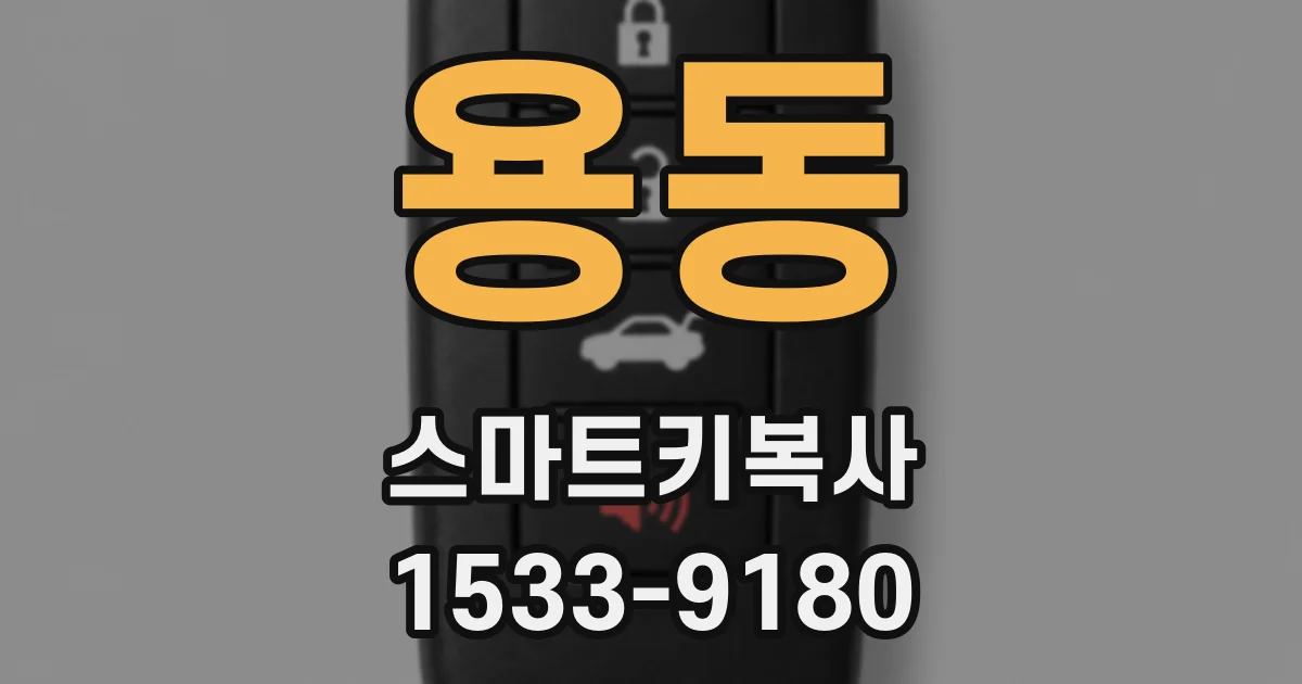 용동 스마트키복사