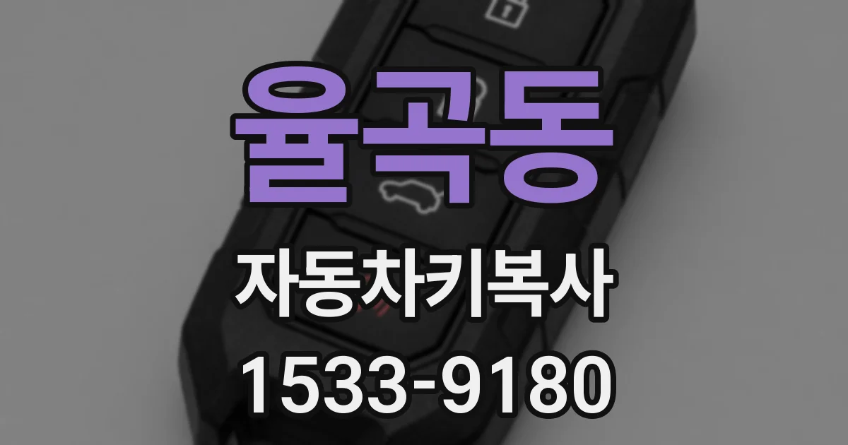 율곡동 자동차키복사