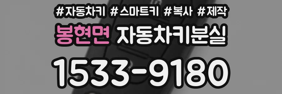 봉현면 자동차키분실