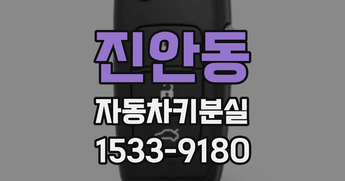 진안동 자동차키분실