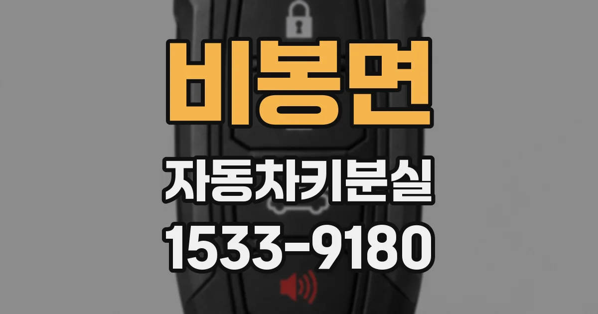 비봉면 자동차키분실