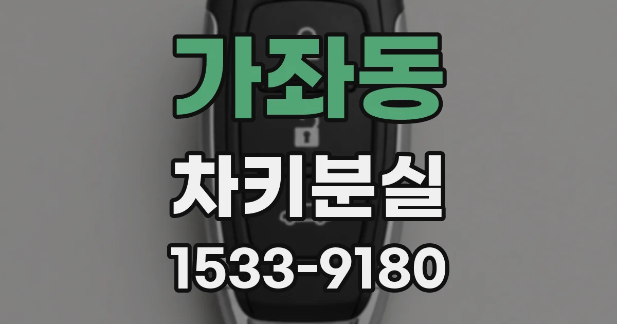 가좌동 차키분실