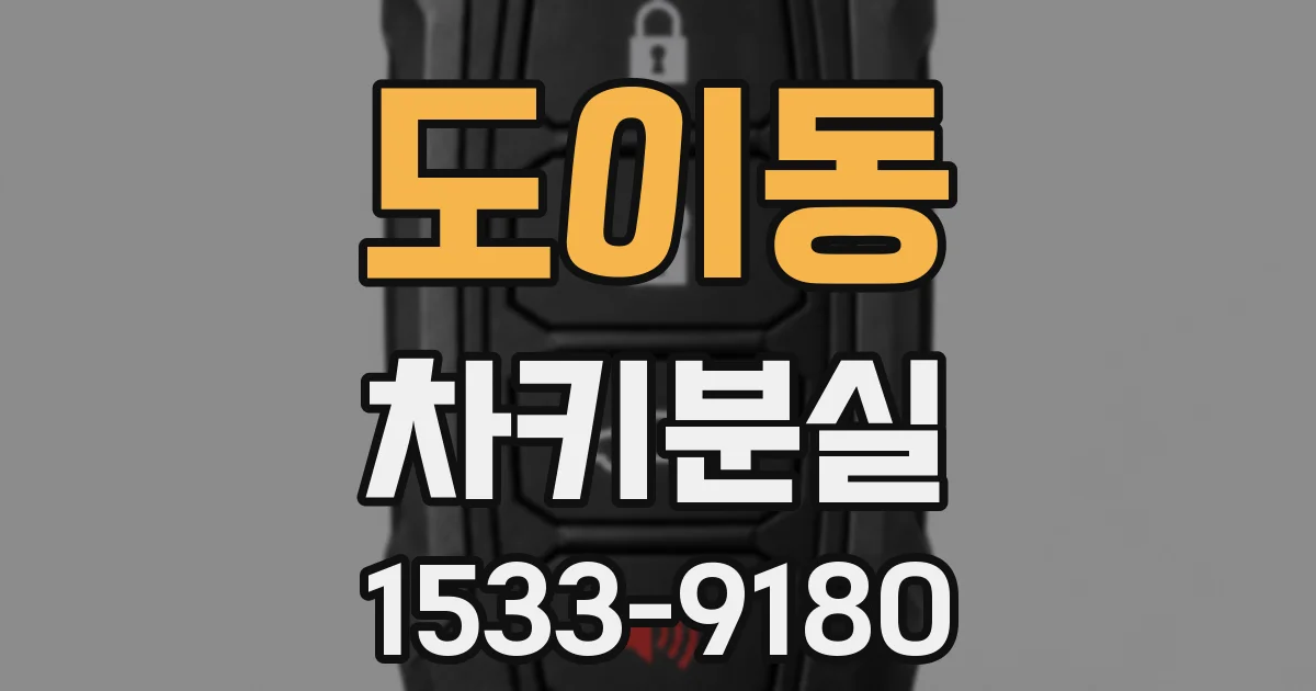 도이동 차키분실
