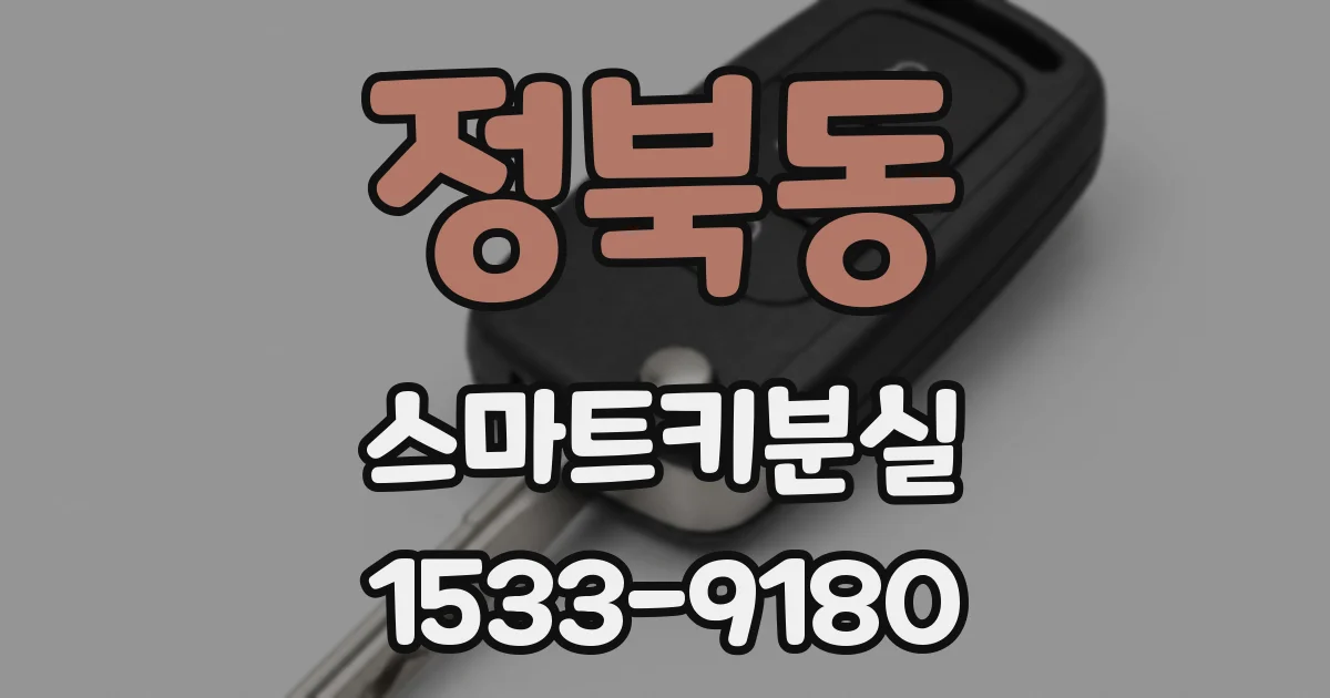정북동 스마트키분실