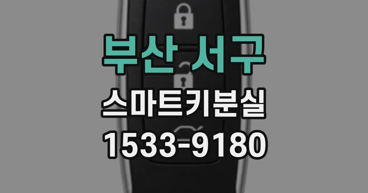 부산 서구 스마트키분실