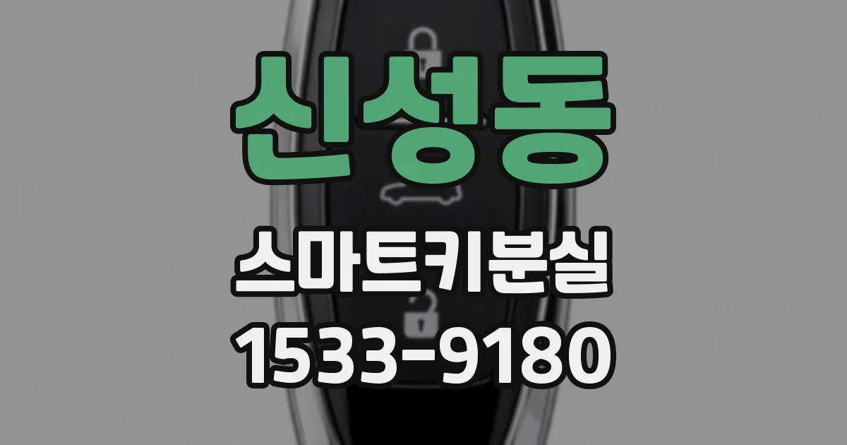 신성동 스마트키분실