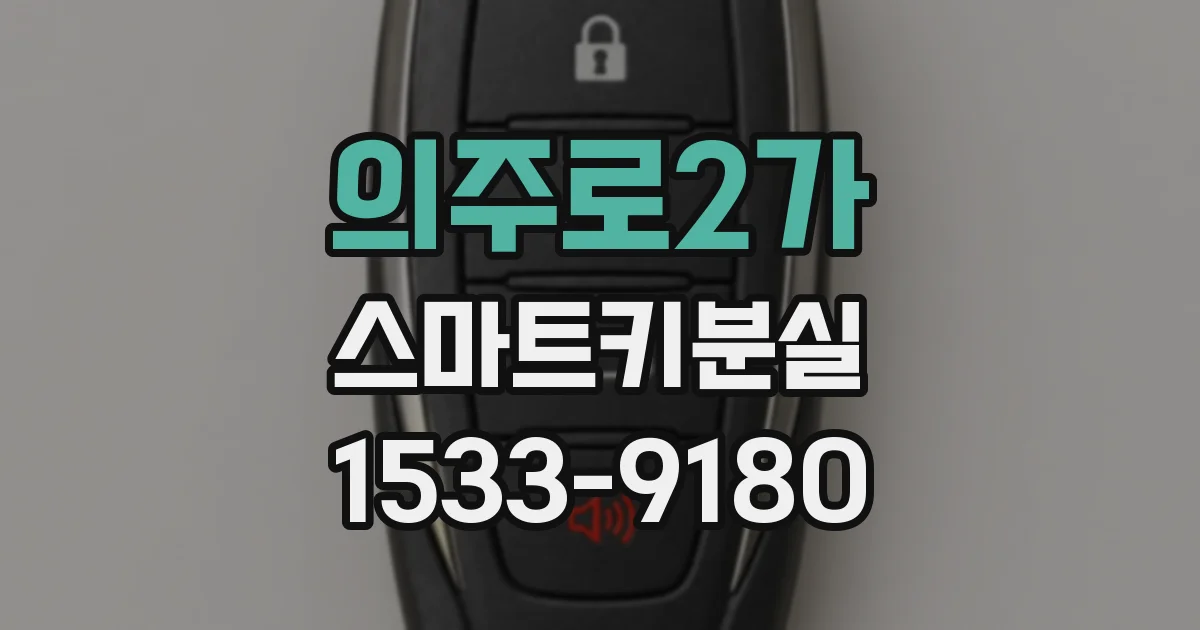 의주로2가 스마트키분실