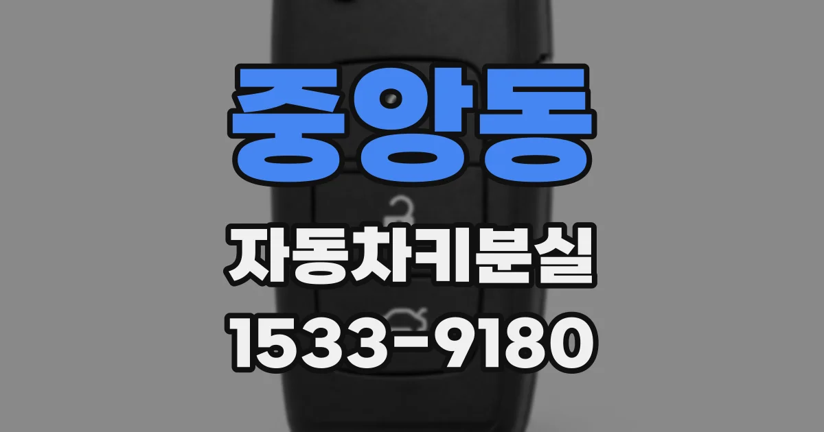 중앙동 자동차키분실