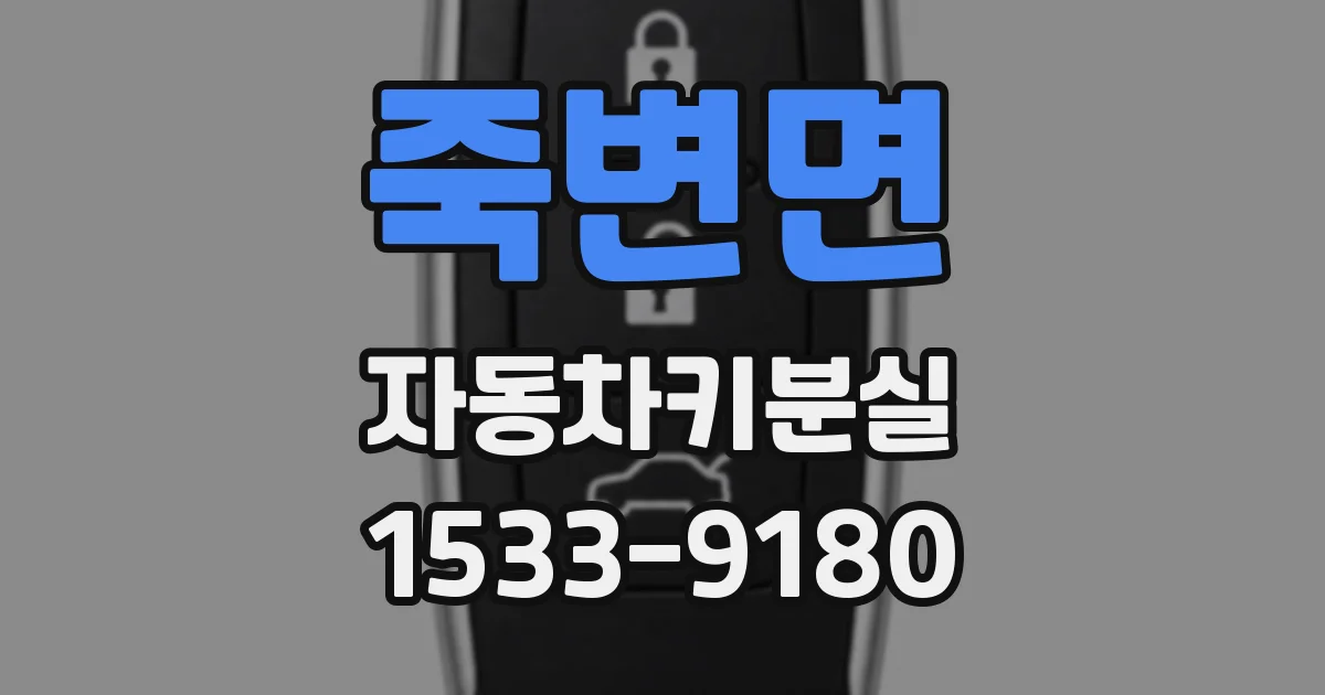 죽변면 자동차키분실