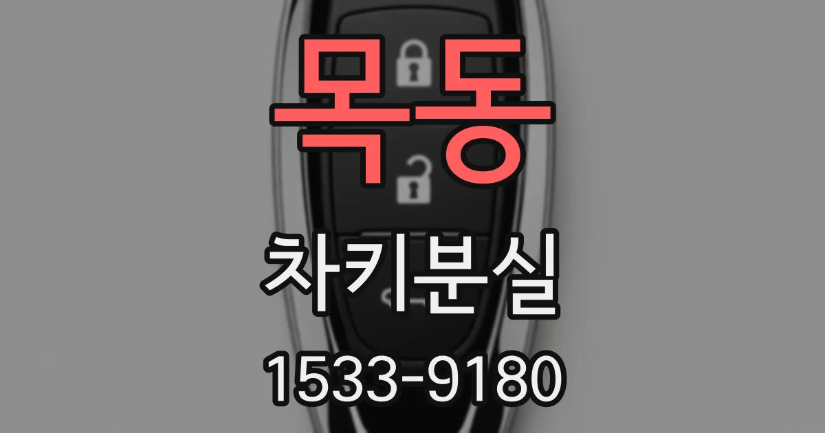 목동 차키분실