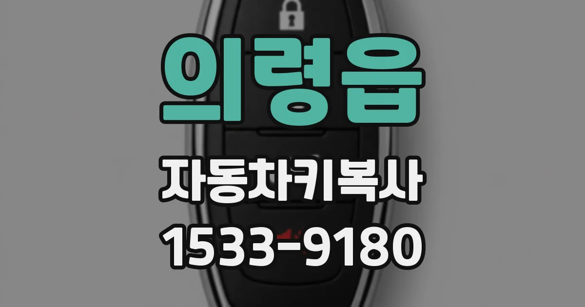 의령읍 자동차키복사