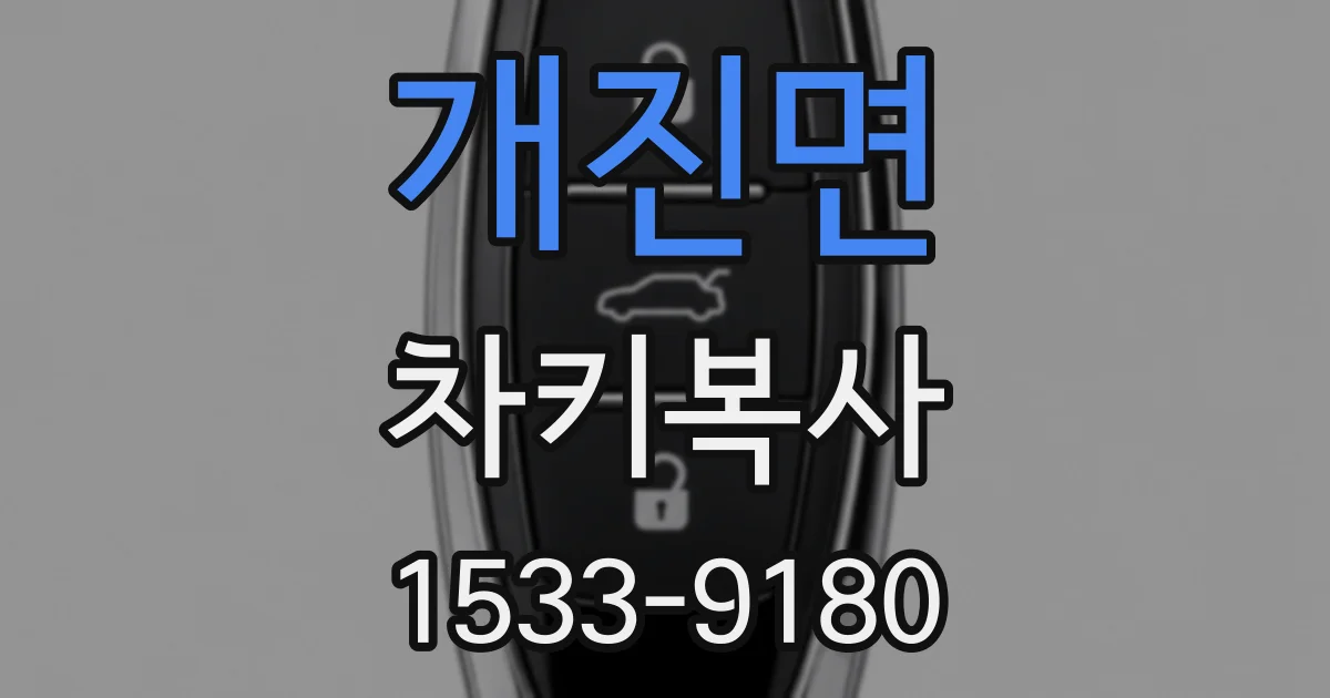 개진면 차키복사