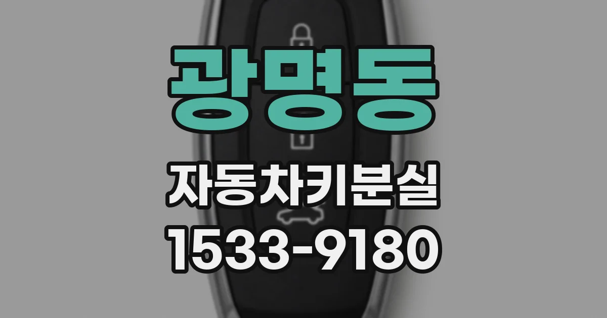 광명동 자동차키분실