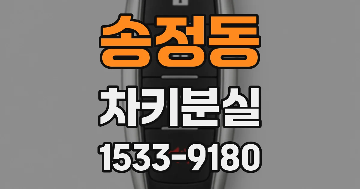 송정동 차키분실